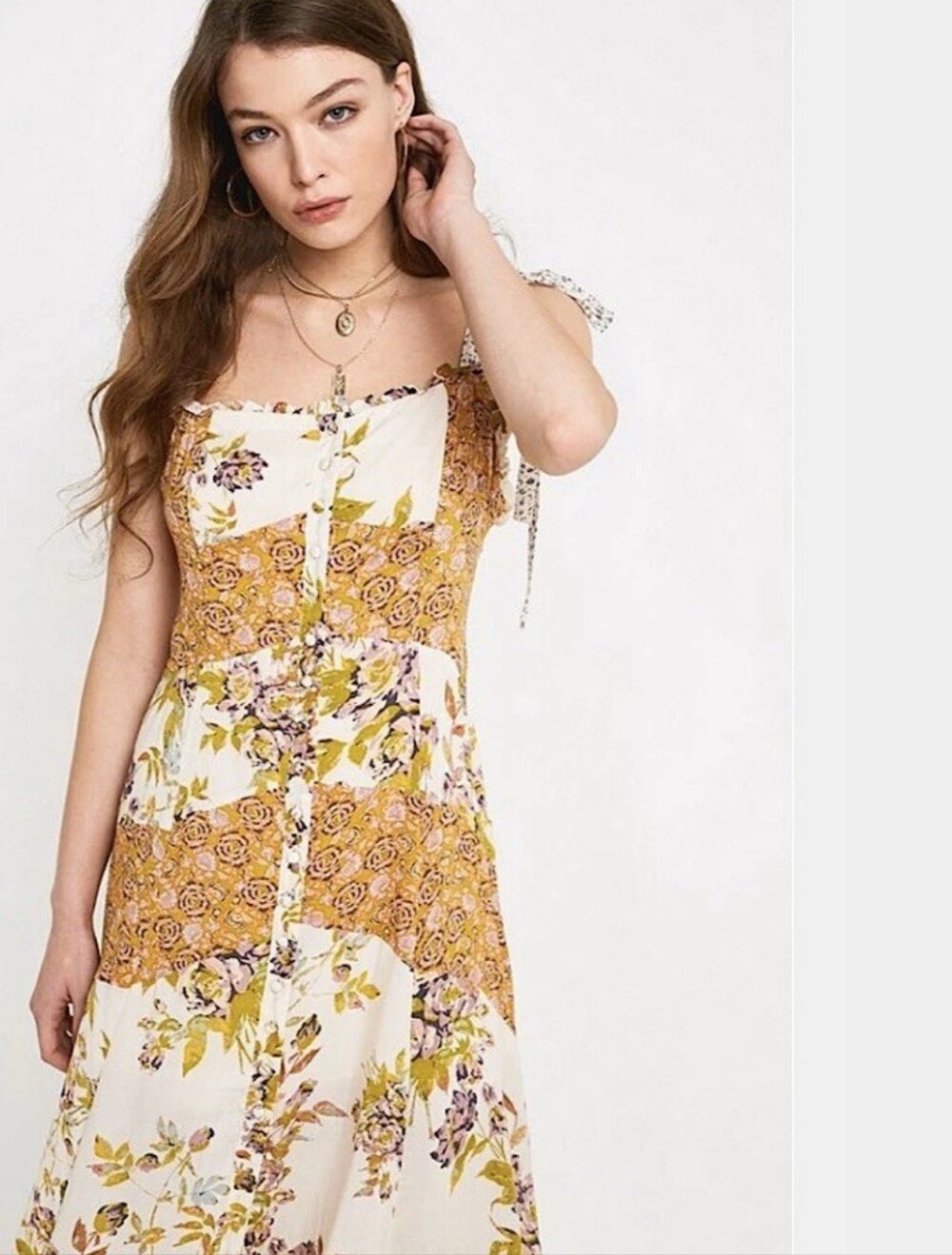 Free People Lover Boy Boho Floral Maxi Dress